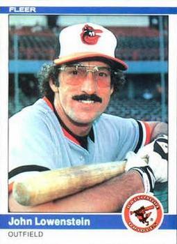 #10 John Lowenstein - Baltimore Orioles - 1984 Fleer Baseball
