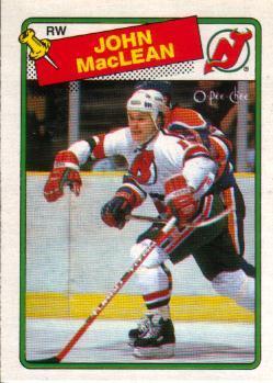 #10 John MacLean - New Jersey Devils - 1988-89 O-Pee-Chee Hockey