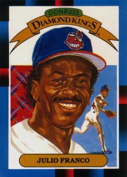 #10 Julio Franco - Cleveland Indians - 1988 Leaf Baseball