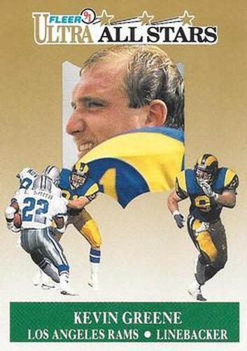 #10 Kevin Greene - Los Angeles Rams - 1991 Ultra Football - All Stars