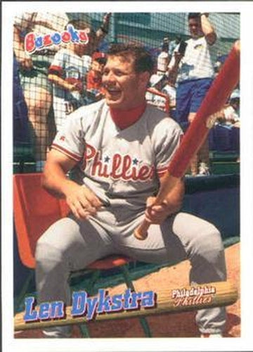 #10 Lenny Dykstra - Philadelphia Phillies - 1996 Bazooka Baseball