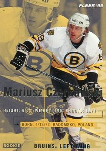 #10 Mariusz Czerkawski - Boston Bruins - 1994-95 Fleer Hockey