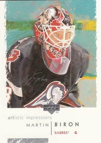 #10 Martin Biron - Buffalo Sabres - 2002-03 UD Artistic Impressions Hockey