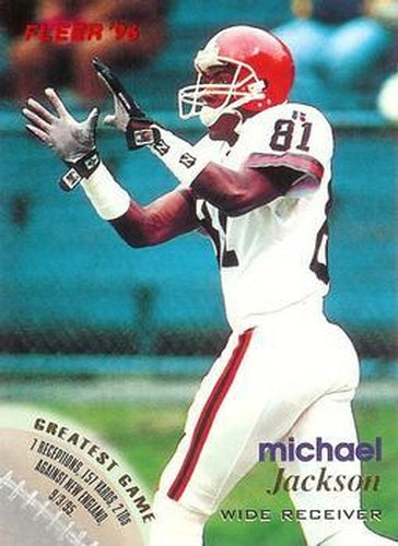 #10 Michael Jackson - Baltimore Ravens - 1996 Fleer Football