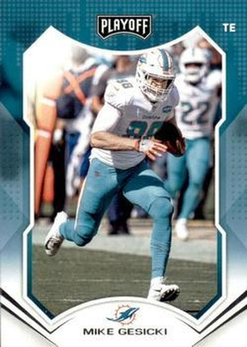 #10 Mike Gesicki - Miami Dolphins - 2021 Panini Playoff Football