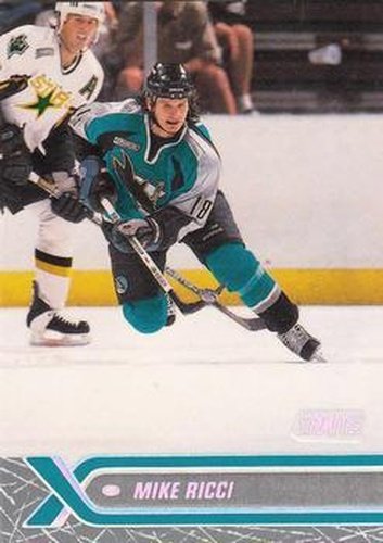 #10 Mike Ricci - San Jose Sharks - 2000-01 Stadium Club Hockey