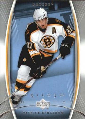 #10 Patrice Bergeron - Boston Bruins - 2007-08 Upper Deck Trilogy Hockey