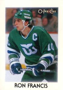 #10 Ron Francis - Hartford Whalers - 1987-88 O-Pee-Chee Minis Hockey