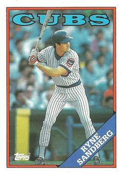 #10 Ryne Sandberg - Chicago Cubs - 1988 Topps Baseball