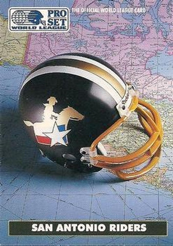 #10 San Antonio Riders - San Antonio Riders - 1991 Pro Set WLAF Football - Helmets