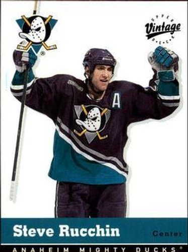 #10 Steve Rucchin - Anaheim Mighty Ducks - 2000-01 Upper Deck Vintage Hockey