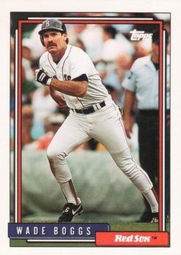 #10 Wade Boggs - Boston Red Sox - 1992 Topps Baseball