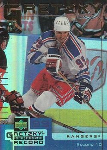 #10 Wayne Gretzky - New York Rangers - 1999-00 Upper Deck McDonald's Wayne Gretzky Performance for the Record Hockey
