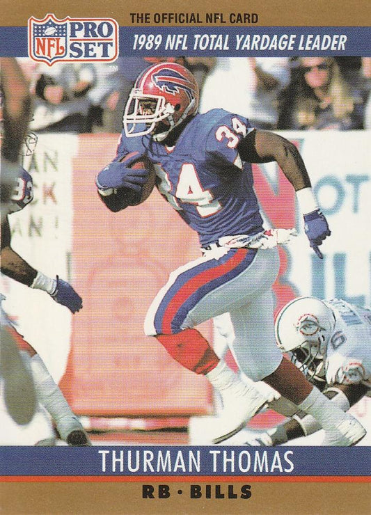 #10 Thurman Thomas - Buffalo Bills - 1990 Pro Set Football
