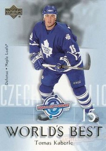 #WB10 Tomas Kaberle - Toronto Maple Leafs - 2004-05 Upper Deck Hockey - World's Best
