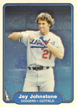 #10 Jay Johnstone - Los Angeles Dodgers - 1982 Fleer Baseball