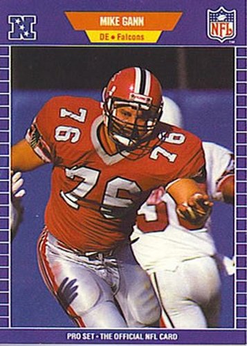 #10 Mike Gann - Atlanta Falcons - 1989 Pro Set Football