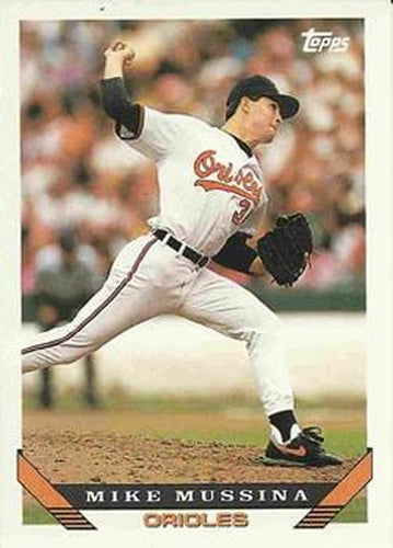 #710 Mike Mussina - Baltimore Orioles - 1993 Topps Baseball