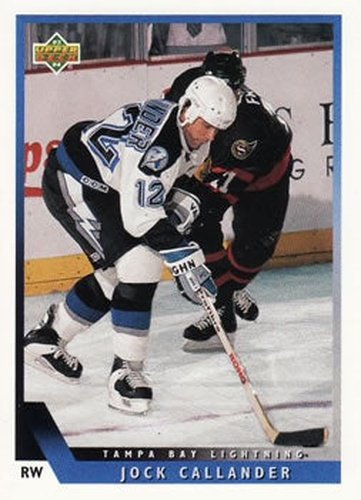 #10 Jock Callander - Tampa Bay Lightning - 1993-94 Upper Deck Hockey
