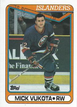 #10 Mick Vukota - New York Islanders - 1990-91 Topps Hockey