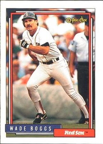 #10 Wade Boggs - Boston Red Sox - 1992 O-Pee-Chee Baseball