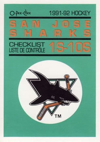 #10S San Jose Sharks Checklist - San Jose Sharks - 1991-92 O-Pee-Chee Hockey - Sharks & Russians