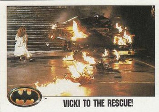 #110 Vicki to the Rescue! - 1989 Topps Batman