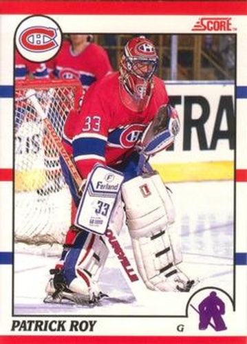 #10 Patrick Roy - Montreal Canadiens - 1990-91 Score Canadian Hockey