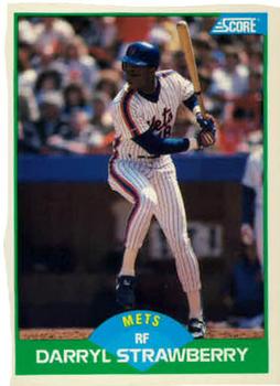 #10 Darryl Strawberry - New York Mets - 1989 Score Baseball