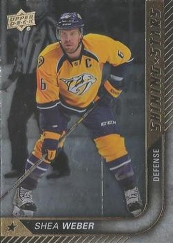 #SS-10 Shea Weber - Nashville Predators - 2015-16 Upper Deck Hockey - Shining Stars