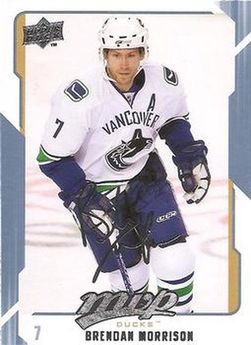 #10 Brendan Morrison - Anaheim Ducks - 2008-09 Upper Deck MVP Hockey