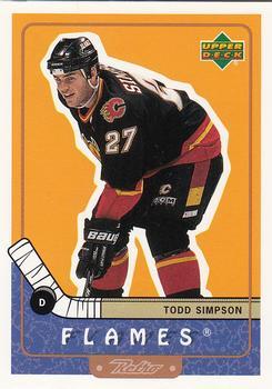 #10 Todd Simpson - Calgary Flames - 1999-00 Upper Deck Retro Hockey