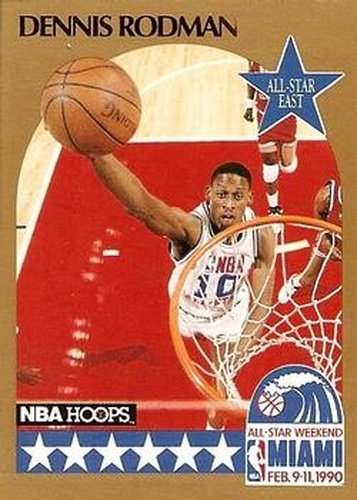 #10 Dennis Rodman - Detroit Pistons - 1990-91 Hoops Basketball