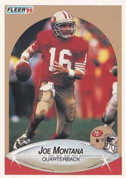 #10 Joe Montana - San Francisco 49ers - 1990 Fleer Football