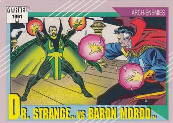 #110 Dr. Strange vs. Baron Mordo - 1991 Impel Marvel Universe Series II