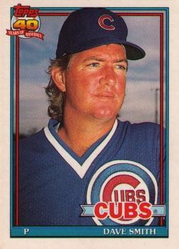 #110T Dave Smith - Chicago Cubs - 1991 Topps Traded Baseball