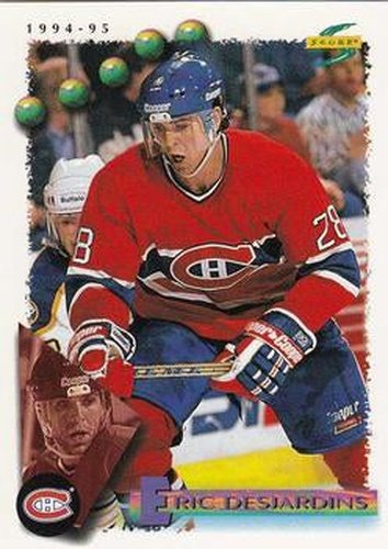 #110 Eric Desjardins - Montreal Canadiens - 1994-95 Score Hockey