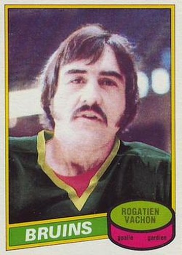 #110 Rogatien Vachon - Boston Bruins - 1980-81 O-Pee-Chee Hockey