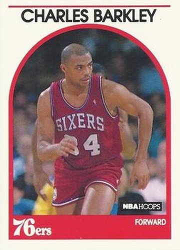 #110 Charles Barkley - Philadelphia 76ers - 1989-90 Hoops Basketball
