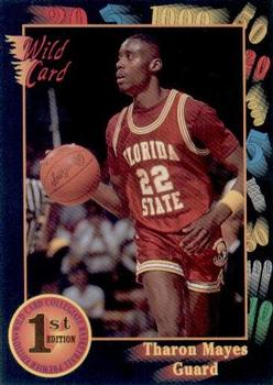 #110 Tharon Mayes - Florida State Seminoles - 1991-92 Wild Card Basketball