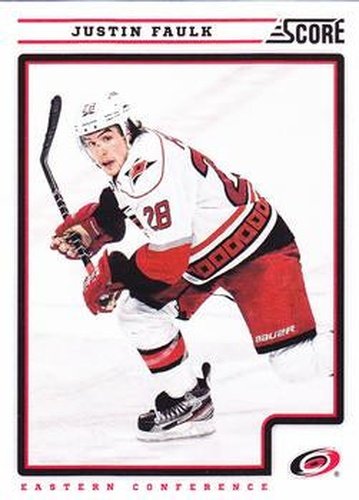 #110 Justin Faulk - Carolina Hurricanes - 2012-13 Score Hockey