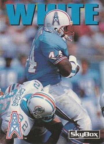 #110 Lorenzo White - Houston Oilers - 1992 SkyBox Impact Football