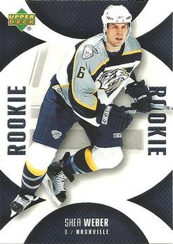 #110 Shea Weber - Nashville Predators - 2006-07 Upper Deck Mini Jersey Hockey