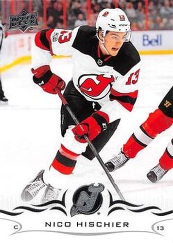 #110 Nico Hischier - New Jersey Devils - 2018-19 Upper Deck Hockey