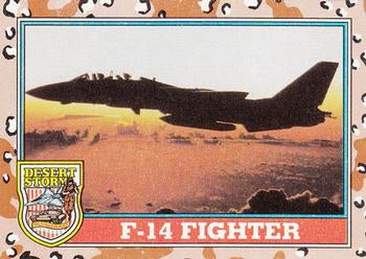 #110 F-14 Fighter - 1991 Topps Desert Storm