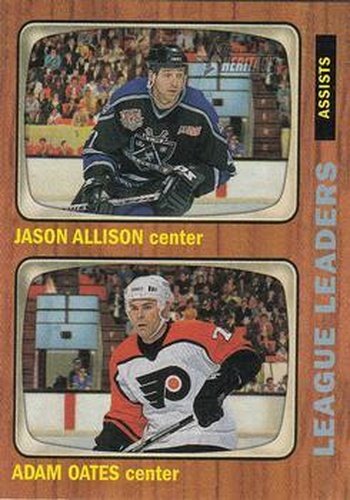 #110 Jason Allison / Adam Oates - Los Angeles Kings / Philadelphia Flyers - 2002-03 Topps Heritage Hockey