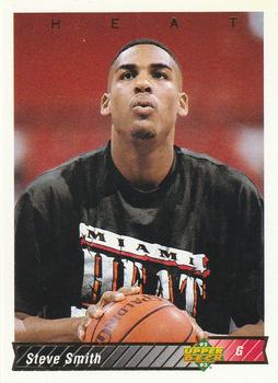 #110 Steve Smith - Miami Heat - 1992-93 Upper Deck Basketball