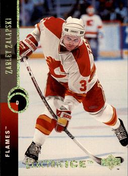 #110 Zarley Zalapski - Calgary Flames - 1994-95 Upper Deck Hockey - Electric Ice