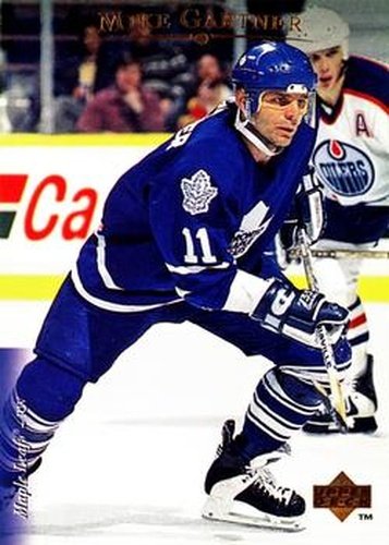 #110 Mike Gartner - Toronto Maple Leafs - 1995-96 Upper Deck Hockey