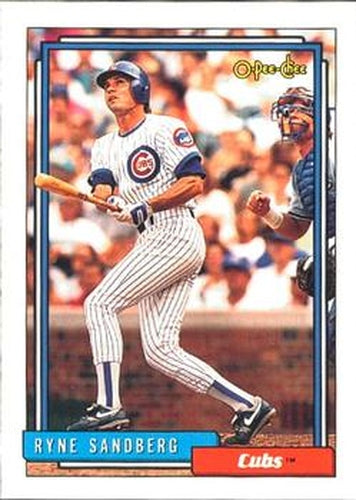 #110 Ryne Sandberg - Chicago Cubs - 1992 O-Pee-Chee Baseball